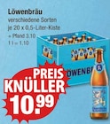 verschiedene Sorten von Löwenbräu für 10,99 € bei V-Markt im Angebot verschiedene Sorten von Löwenbräu im aktuellen V-Markt Prospekt