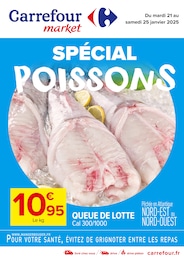 Catalogue Carrefour Market "SPÉCIAL POISSONS" à Mirepeisset et alentours, 4 pages, 21/01/2025 - 25/01/2025