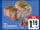 Puten- oder Schinkenfleisch Angebote bei E center Coburg für 1,19 €