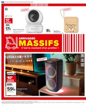 Promos Écouteurs dans le catalogue "ARRIVAGES MASSIFS : C’est le moment d’en profiter !" de Carrefour à la page 12
