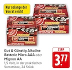 Alkaline Batterie Micro AAA Angebote von Gut & Günstig bei EDEKA Pirmasens für 3,77 €