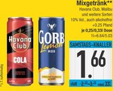 Mixgetränk von Havana Club oder Malibu im aktuellen EDEKA Prospekt