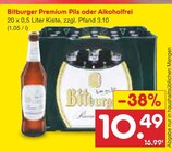 Premium Pils oder Alkoholfrei Angebote von Bitburger bei Netto Marken-Discount Duisburg für 10,49 €