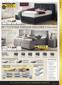 Bett im aktuellen BRAUN Möbel-Center Prospekt (Freiburg (Breisgau)) Bett im BRAUN Möbel-Center Prospekt "Wir feiern Jubiläum!" mit 20 Seiten (Freiburg (Breisgau))