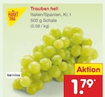 Trauben hell im Angebot bei Netto Marken-Discount in Paderborn Trauben hell Angebote von Markttag bei Netto Marken-Discount Paderborn für 1,79 €