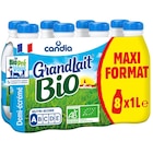 Lait U.H.T. demi-écrémé Bio "Maxi format" - GRANDLAIT en promo chez Carrefour Market Caen à 11,44 €