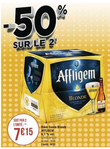 Bière Cuvée Blonde 6,7 % vol. - Casino Supermarchés à Paris Bière Cuvée Blonde 6,7 % vol. en promo chez Casino Supermarchés Paris à 7,15 €