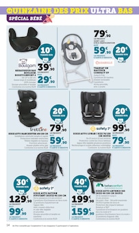 Promo Réhausseur Bébé Auto dans le catalogue Hyper U du moment à la page 14