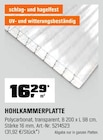 Hohlkammerplatte Angebote bei OBI Wiesbaden für 16,29 €