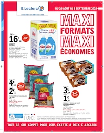 Prospectus Supermarchés E.Leclerc en cours, MAXI FORMATS MAXI ÉCONOMIES, 85 pages, 26/08/2025 - 06/09/2025 Catalogue Supermarchés E.Leclerc en cours à Malbuisson et alentours, MAXI FORMATS MAXI ÉCONOMIES, 85 pages, 26/08/2025 - 06/09/2025