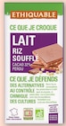 -50% de remise immédiate sur le 2ème produit identique sur la gamme des tablettes de chocolat ETHIQUABLE - ETHIQUABLE en promo chez Super U Annemasse