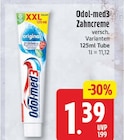 Zahncreme von Odol-med3 für 1,39 € bei EDEKA im Angebot Zahncreme von Odol-med3 im aktuellen EDEKA Prospekt