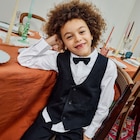 Ensemble 3 pièces chemise veste noeud noir garçon - La Halle Ensemble 3 pièces chemise veste noeud noir garçon à 16,09 € dans le catalogue La Halle