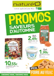 Catalogue Magasins Bio NaturéO en cours à Fontenay-Aux-Roses et alentours, "PROMOS SAVEURS D'AUTOMNE", 32 pages, 29/10/2025 - 23/11/2025