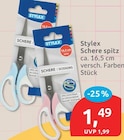 Schere spitz von Stylex für 1,49 € bei budni im Angebot Schere spitz von Stylex im aktuellen budni Prospekt
