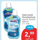 Mundspülung von Odol-med3 für 2,99 € bei budni im Angebot Mundspülung von Odol-med3 im aktuellen budni Prospekt