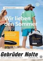 Volkswagen Prospekt für Iserlohn: Wir lieben den Sommer, 1 Seite, 01.06.2023 - 31.08.2023