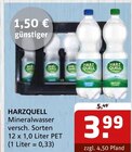 Mineralwasser im Angebot bei Getränke Quelle WVG in Magdeburg Mineralwasser Angebote von HARZQUELL bei Getränke Quelle WVG Magdeburg für 3,99 €
