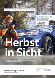 Volkswagen Prospekt für Bad König: Herbst in Sicht, 1 Seite, 01.09.2023 - 30.11.2023