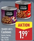 Cashews von Trader Joe's für 1,99 € bei ALDI Nord im Angebot Cashews von Trader Joe's im aktuellen ALDI Nord Prospekt