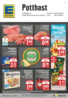Aktueller EDEKA Prospekt "Aktuelle Angebote" Seite 1 von 24 Seiten für Marienmünster