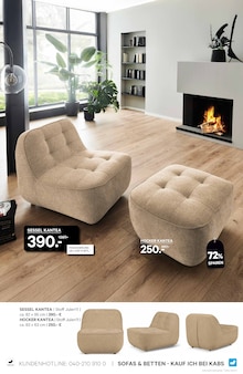 Sitzmöbel im Kabs Prospekt "AKTUELLE ANGEBOTE" mit 52 Seiten (Bottrop)
