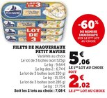 Filets de Maquereaux - Petit Navire - U Express à La Roche-sur-Yon Filets de Maquereaux - Petit Navire en promo chez U Express La Roche-sur-Yon à 2,02 €