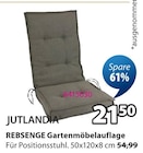 REBSENGE Gartenmöbelauflage im JYSK Prospekt REBSENGE Gartenmöbelauflage von JUTLANDIA im aktuellen JYSK Prospekt für 21,50 €