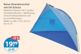 Reise-Strandmuschel mit UV-Schutz von  im aktuellen V-Markt Prospekt für 19,99 €