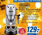 Aktuelles Siebträger Dedica Style EC 685.M Angebot bei expert in Reutlingen ab 129,00 €