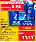 Haltbare Milch von Weihenstephan im aktuellen Kaufland Prospekt