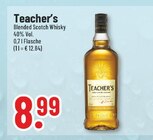 Blended Scotch Whisky im Angebot bei Trinkgut in Rheda-Wiedenbrück Blended Scotch Whisky Angebote von Teacher's bei Trinkgut Rheda-Wiedenbrück für 8,99 €