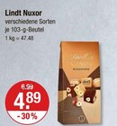 Nuxor im Angebot bei V-Markt in Regensburg Nuxor Angebote von Lindt bei V-Markt Regensburg für 4,89 €