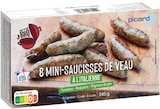 8 mini-saucisses de veau à l'italienne - Picard en promo chez Picard 8 mini-saucisses de veau à l'italienne - Picard dans le catalogue Picard