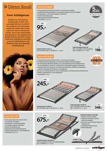 Bett im Zurbrüggen Prospekt "Matratzen-Spezial" mit 12 Seiten (Bochum)