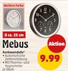 Funkwanduhr im Angebot bei Penny in Dormagen Funkwanduhr Angebote von Mebus bei Penny Dormagen für 9,99 €