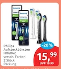 Aufsteckbürsten HX6062 von Philips im aktuellen budni Prospekt