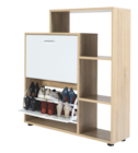 Meuble à chaussures 2 portes + étagères - Bazarland à Amiens Meuble à chaussures 2 portes + étagères en promo chez Bazarland Amiens à 39,99 €