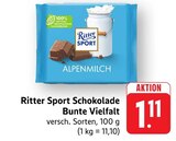 Schokolade Bunte Vielfalt Angebote von Ritter Sport bei EDEKA Bietigheim-Bissingen für 1,11 €