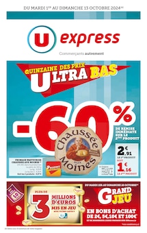 Prospectus U Express en cours, "La quinzaine des prix ultra bas", page 1 sur 16