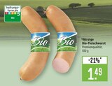 Marktkauf Kirchheim - Würzige Bio-Fleischwurst Angebot im Prospekt Würzige Bio-Fleischwurst bei Marktkauf im Kirchheim Prospekt für 1,49 €