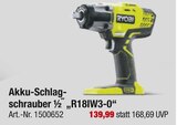 Aktuelles Akku-Schlagschrauber ½ R18IW3-0 Angebot bei toom Baumarkt in Erlangen ab 139,99 €