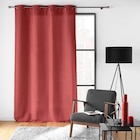 Promo Rideau SOLINE uni grenade 140x260 cm à 11,99 € dans le catalogue Décor Discount à Carcassonne