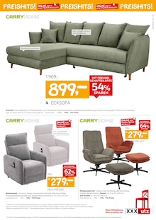 Ecksofa im XXXLutz Möbelhäuser Prospekt "WOHNEN-PREISHITS!" mit 12 Seiten (Duisburg)