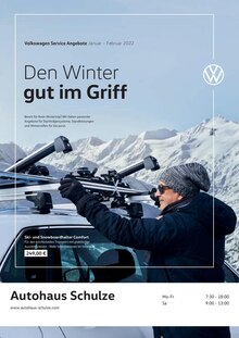 Volkswagen Prospekt für Stadthagen mit 1 Seite Volkswagen Prospekt für Stadthagen: Den Winter gut im Griff, 1 Seite, 01.01.2022 - 28.02.2022