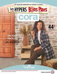 Catalogue Cora à Caen "ON VOUS FACILITE la mode", 16 pages, 26/09/2023 - 07/10/2023 Prospectus Cora à Caen "ON VOUS FACILITE la mode", 16 pages, 26/09/2023 - 07/10/2023