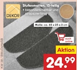 Stufenmatten, 15-teilig im Angebot bei Netto Marken-Discount in Bad Oeynhausen Stufenmatten, 15-teilig Angebote von DEKOR bei Netto Marken-Discount Bad Oeynhausen für 24,99 €