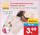 Tischwäschesortiment oder Platzsets von DEKOR im aktuellen Netto Marken-Discount Prospekt