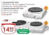 Kochplatte EKP 3582 Angebote von Clatronic bei GLOBUS Jena für 14,99 €