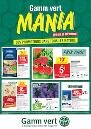 Catalogue Jardineries & Animaleries de Gamm vert à Saint-Pardoux-du-Breuil Prospectus Gamm vert à Saint-Pardoux-du-Breuil, "Gamm vert MANIA", 8 pages, 09/09/2026 - 20/09/2026